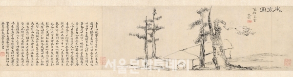 ▲14년만에 공개된 추사 김정희가 제작한 세한도(사진=국립중앙박물관)