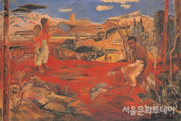 이인성, 경주의 산곡에서, 1935, 대구미술관 제공