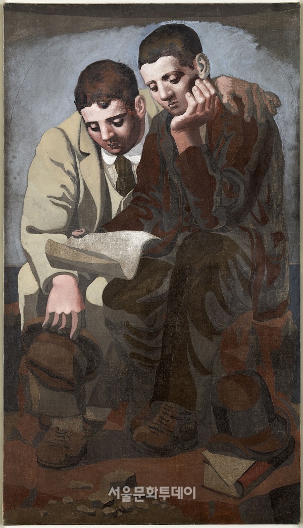▲ 파블로 피카소, 편지 읽기, 1921, 캔버스에 유화ⓒ 2021 - Succession Pablo Picasso - SACK (Korea)
