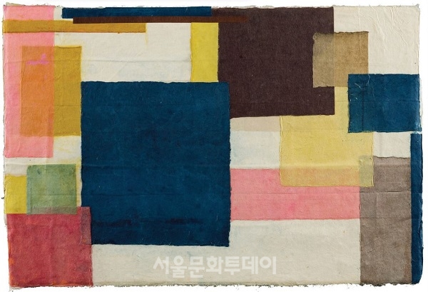 ▲이승철, 종이보자기, 50×38cm, 한지, 닥, 수간채색, 2015