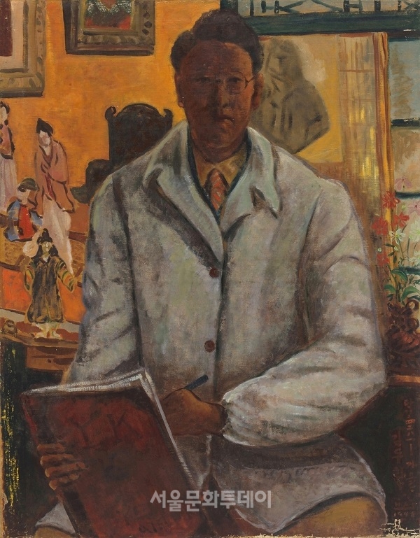 ▲김두환, 자화상,1948년작, 91x117cm, oil on canvas