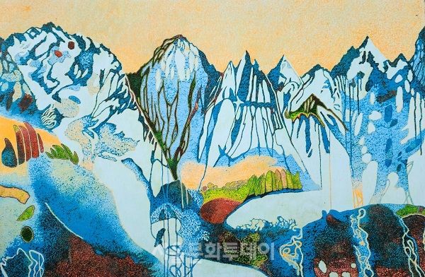 ▲최장칠 choi jang chil , Randomicity -M 2020, oil on canvas 194 x130 cm