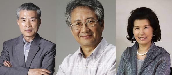 ▲대한민국예술원상 수상자 (왼쪽부터) 김기택 시인·이건용 작곡가·양정수 무용가
