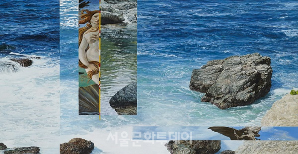 ▲최중섭, 內心外境-Hidden landscape  90.9 × 72.7 cm  oil on canvas 2023 (사진=다다프로젝트 제공)